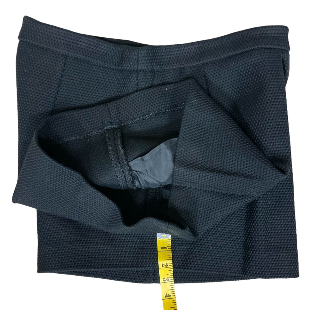EUC Sandro Paris Black Textured High Waist Side Zipper Shorts Size 38 (E-1) - Picture 5 of 8